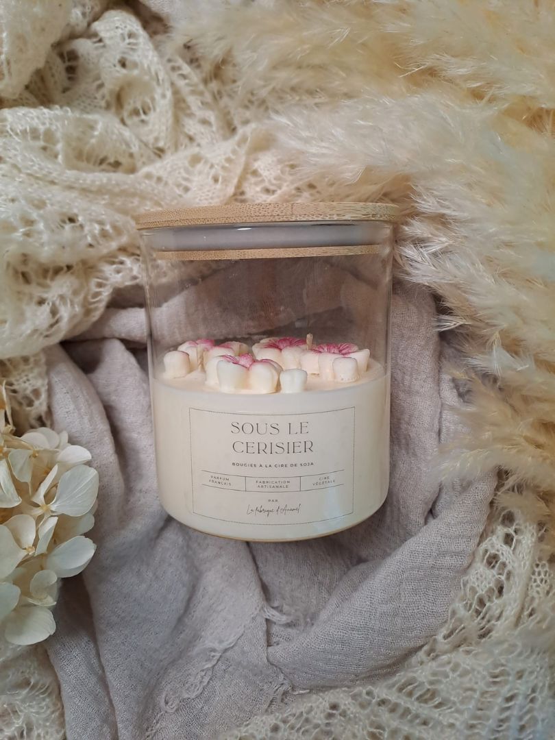 Grande bougie - Sous le cerisier (Cerise noire)