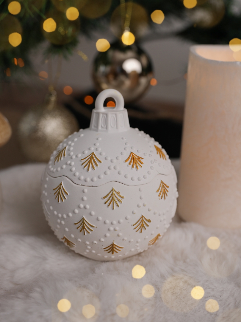 Bougie boule de Noël