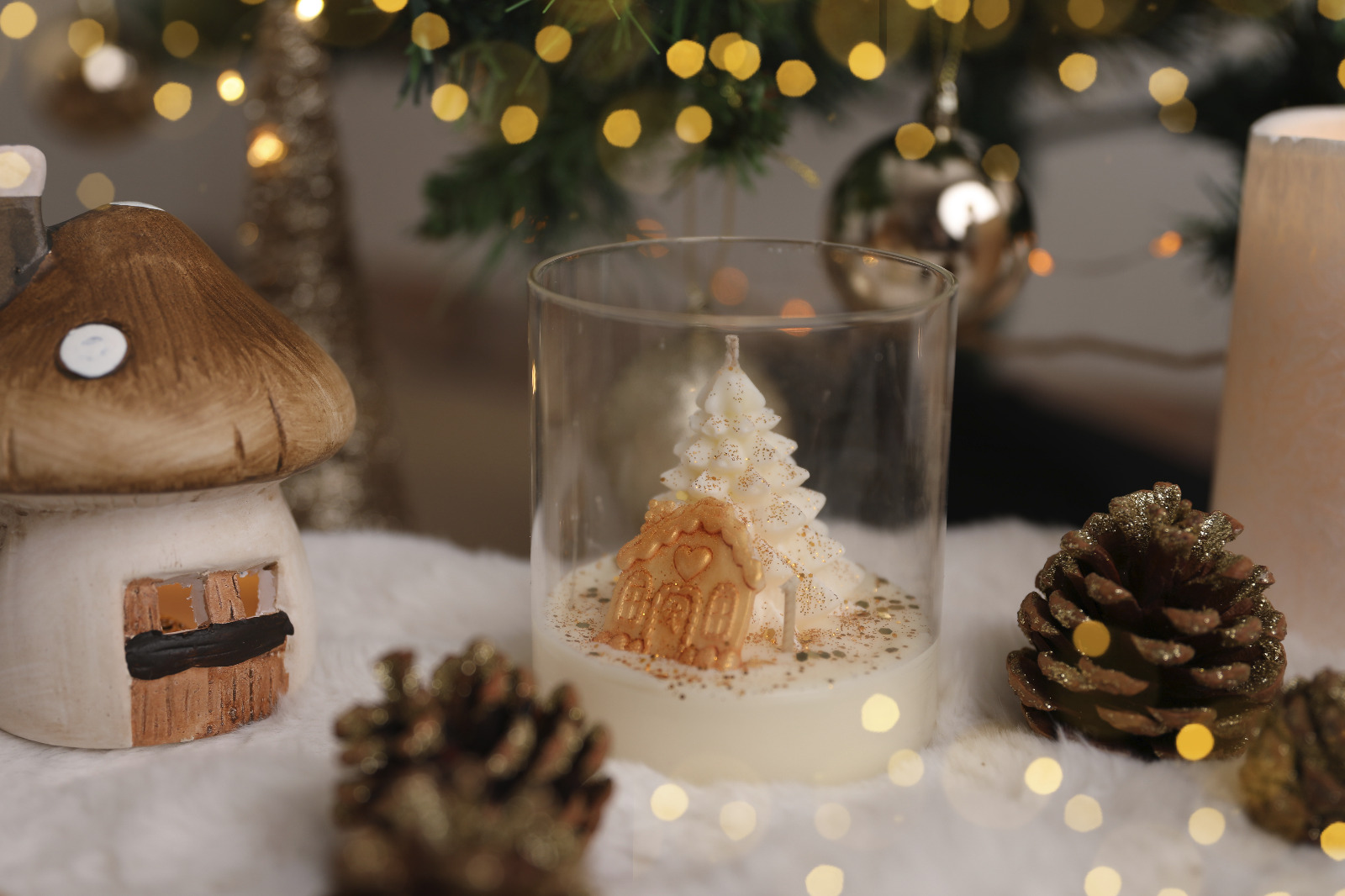 Bougie Ma maisonette de Noël - Féerie sucrée