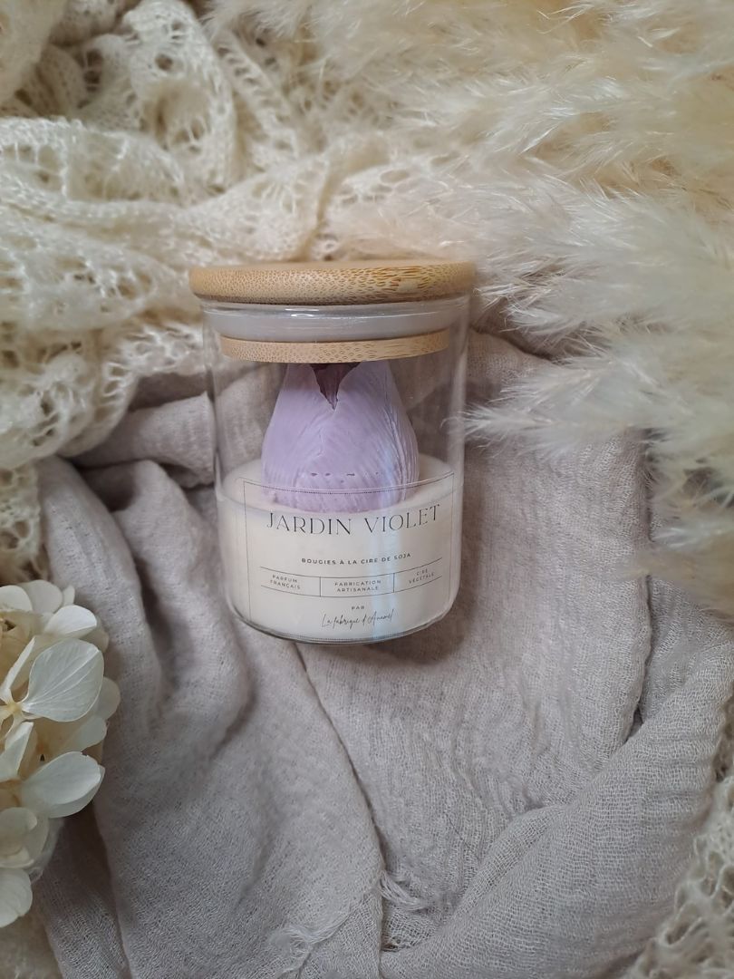 Petite bougie - Jardin violet (Violette)